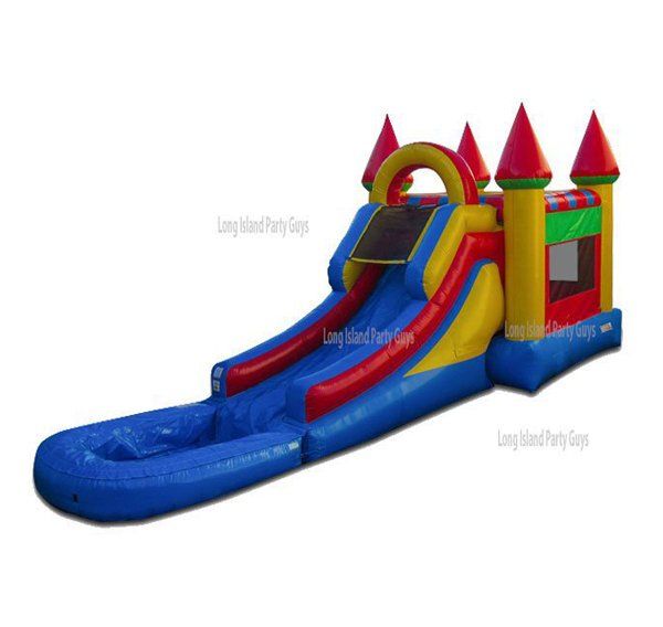 Rainbow Castle Combo Bounce House #2