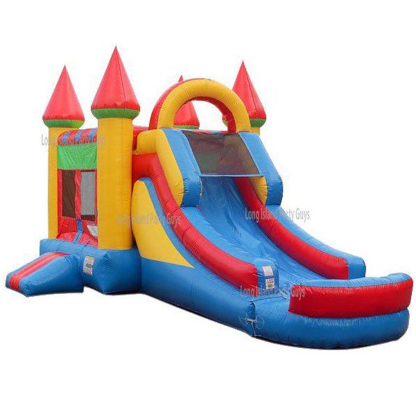 Rainbow Castle Combo Bounce House #3