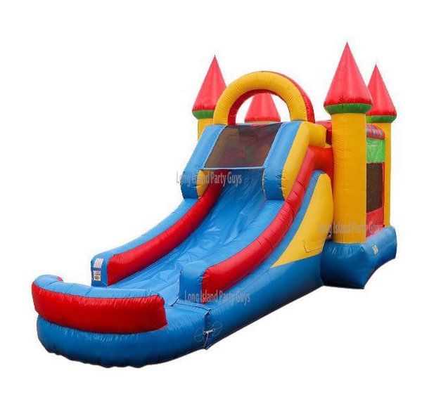 Rainbow Castle Combo Bounce House #4