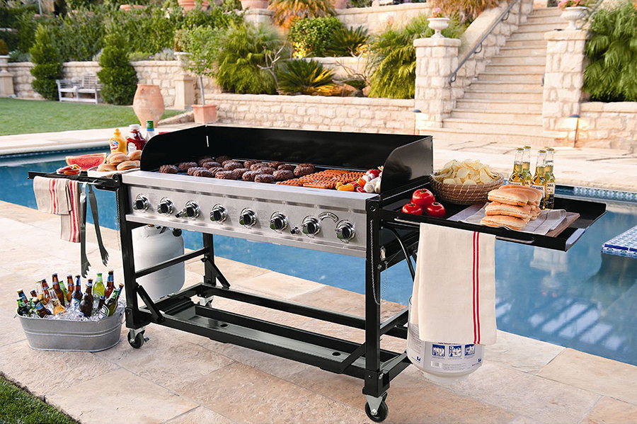 6' commercial gas grill