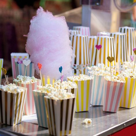 popcorn and cotton candy