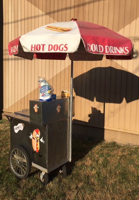 Vintage hot dog cart
