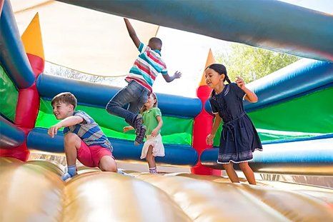 Happy children playing