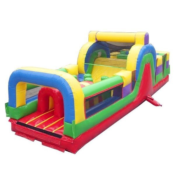 30' Retro Theme Obstacle Course Front View