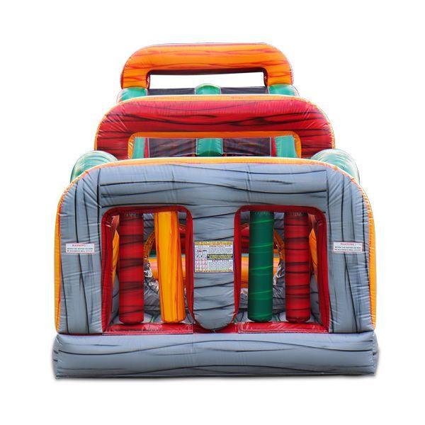 55' Extreme Rush Obstacle Course Front View