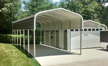 Wooden carport