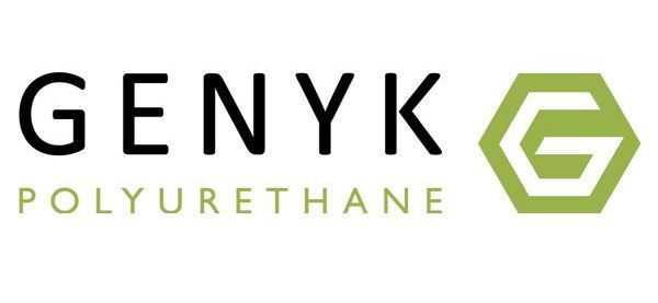 A logo for a company called genyk polyurethane