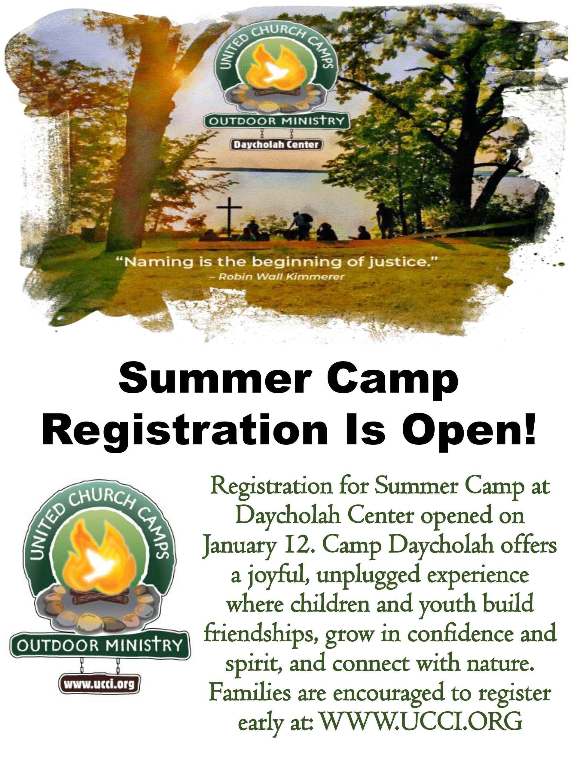 Summer camp flyer