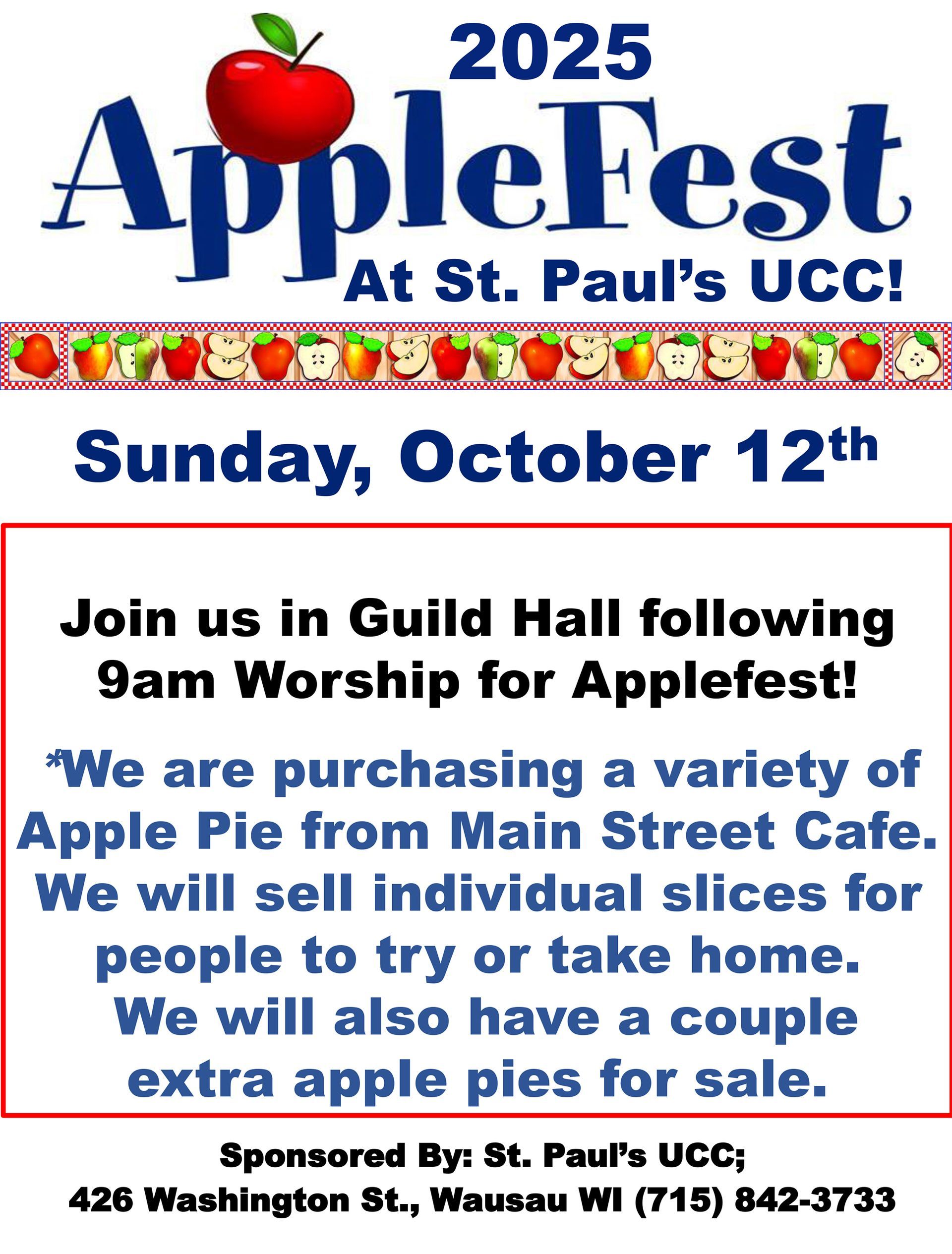 2025 Apple Fest flyer