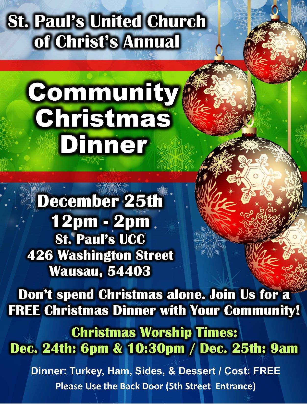 Community Christmas Dinner