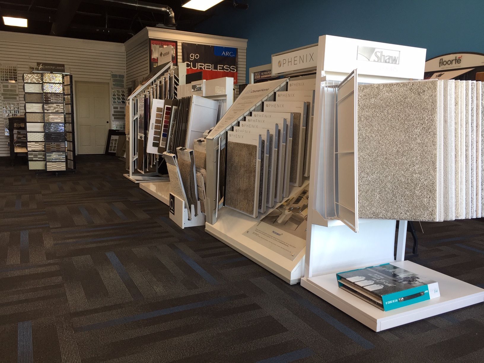 selection of flooring swatches