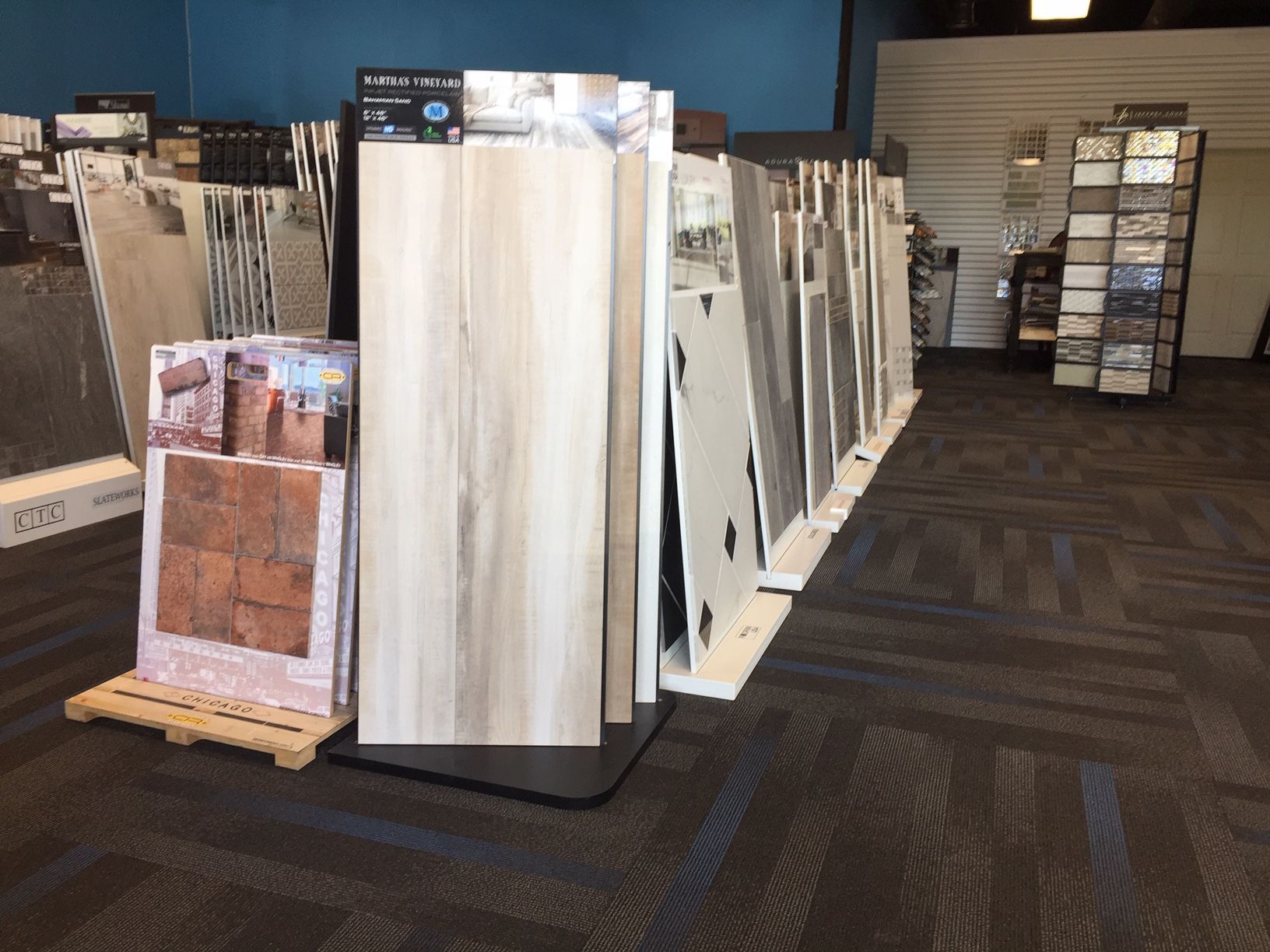 selection of flooring swatches