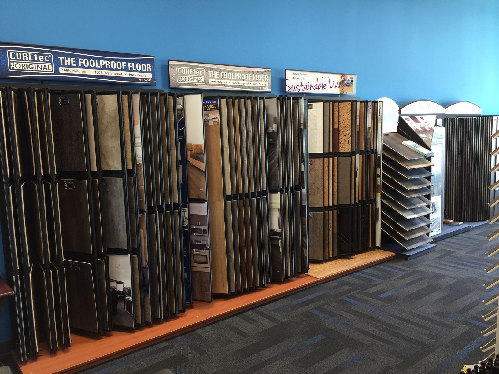 selection of flooring swatches