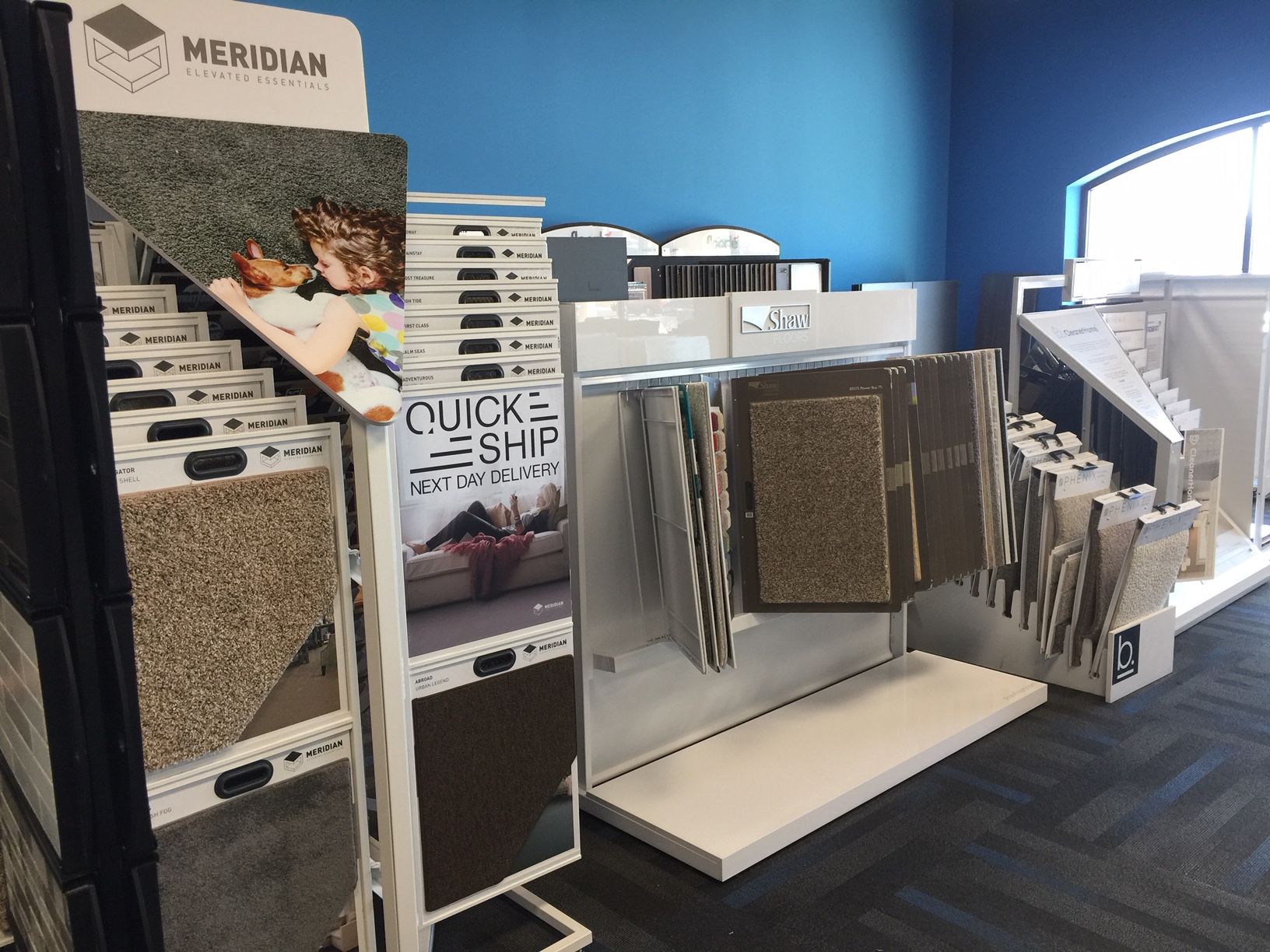 selection of flooring swatches