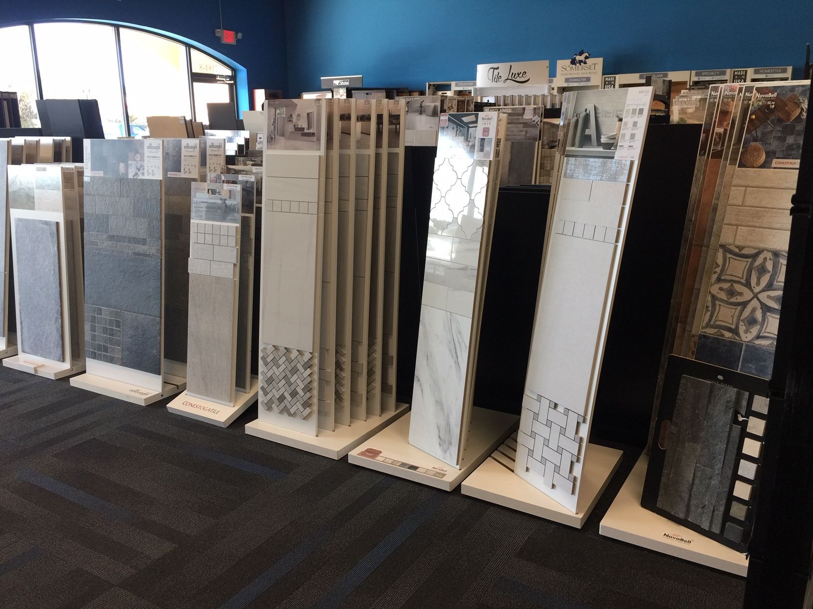 selection of flooring swatches