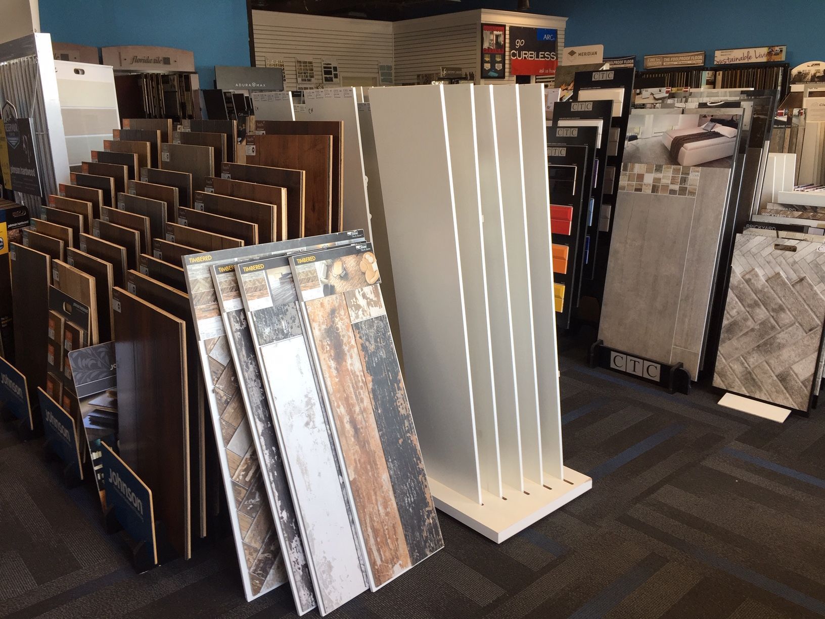 selection of flooring swatches