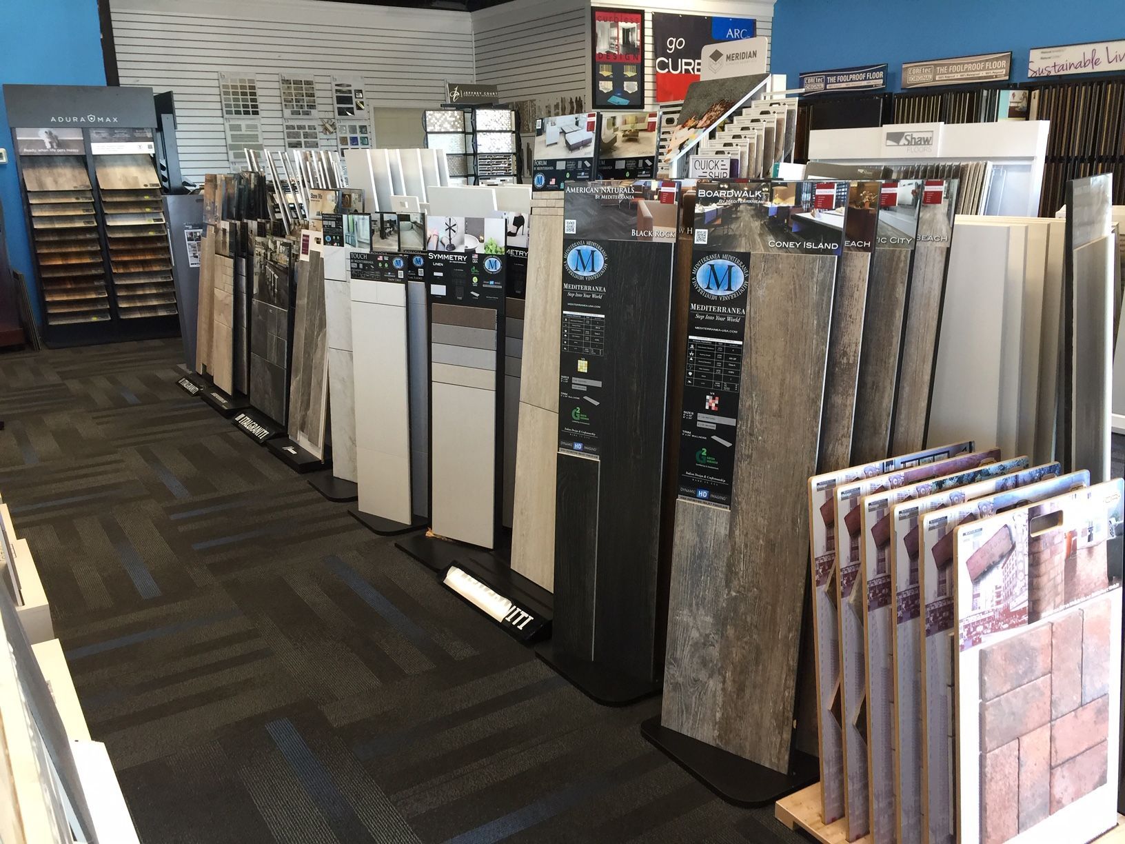 selection of flooring swatches