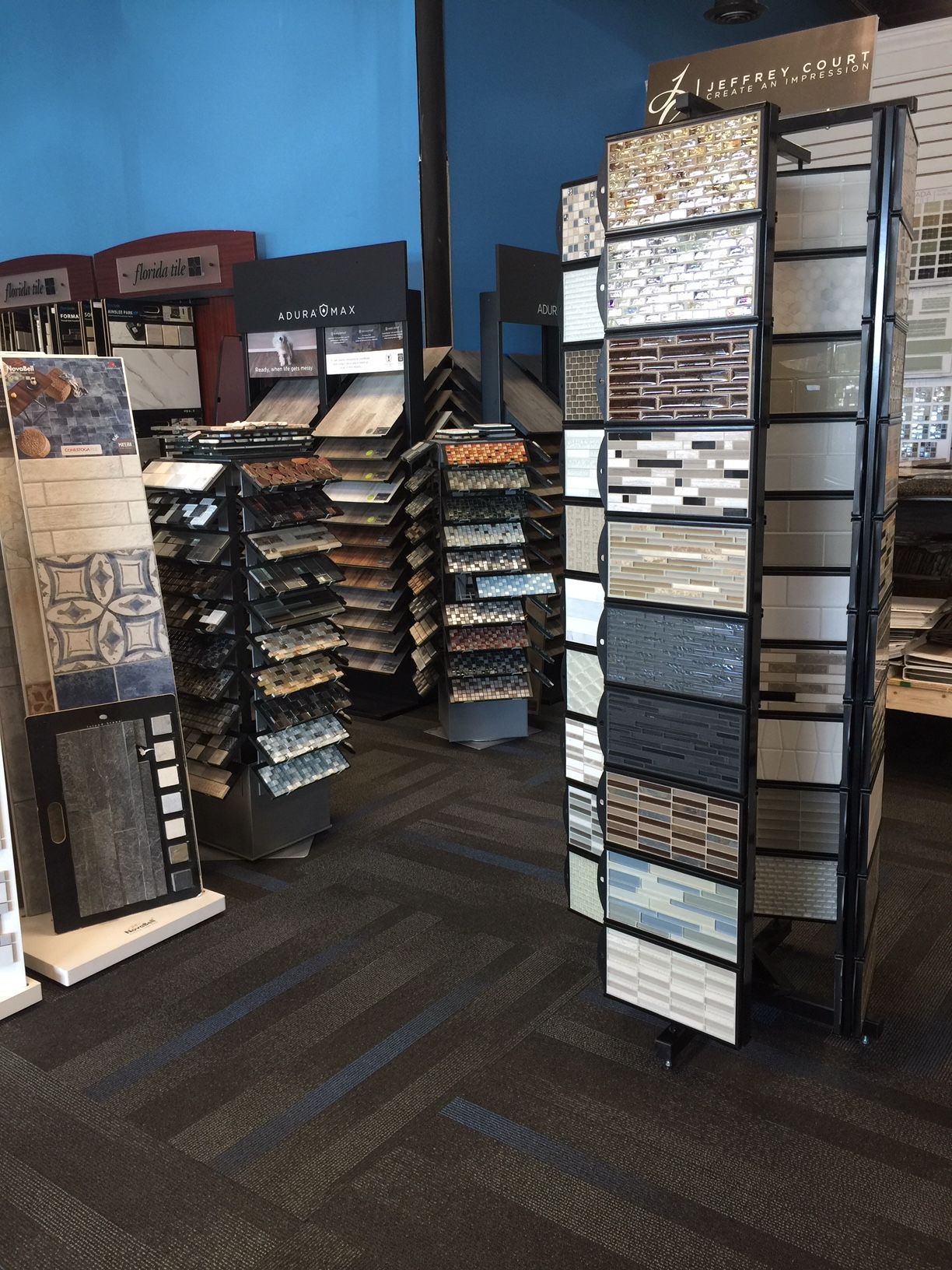 selection of flooring swatches