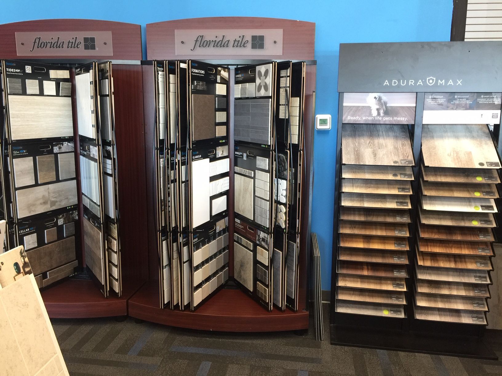 selection of flooring swatches