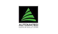 Logo for Automated Ideas & Solutions featuring a green, stylized triangle made of horizontal stripes on a black square.