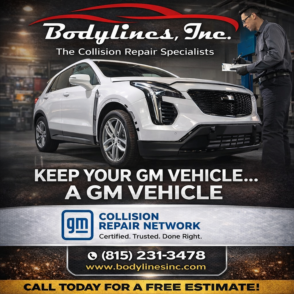 Ford Certified Collision Network ad with a mechanic holding a wrench.