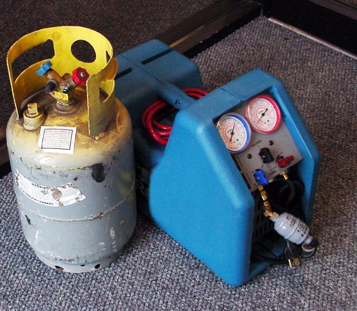 Any items containing freon