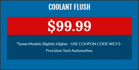 Coolant Flush coupon