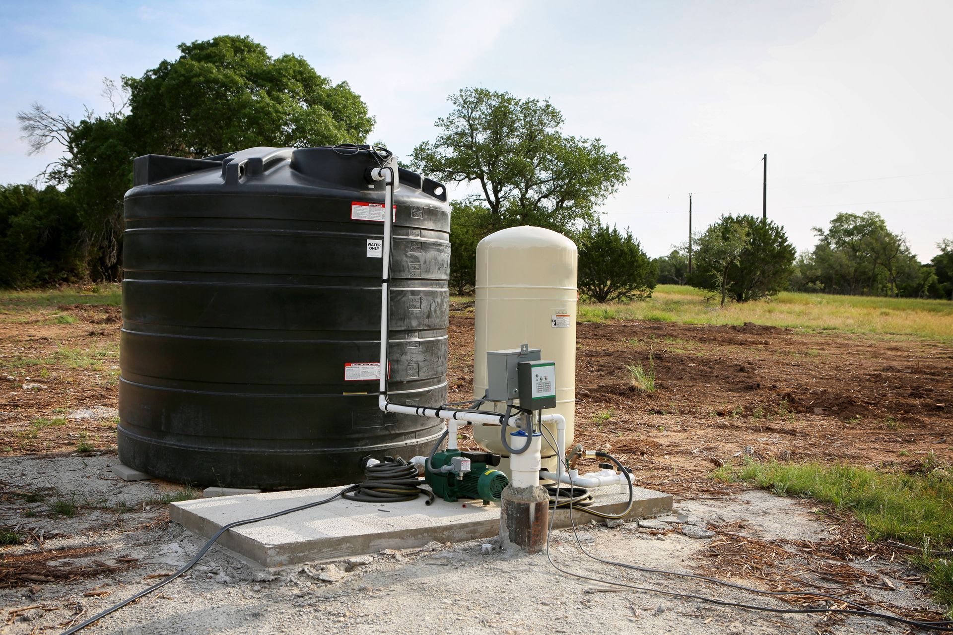 water well pump installation