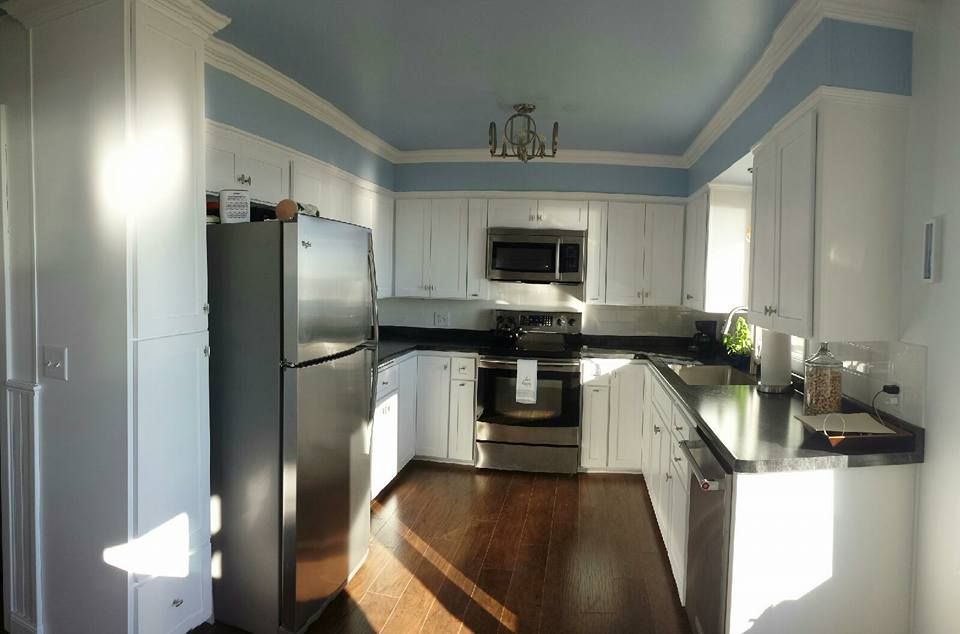 White painted kitchen