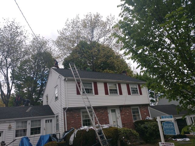 Peoples working on roof
