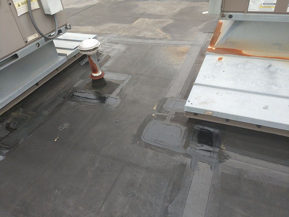 Waterproofed commercial roofing