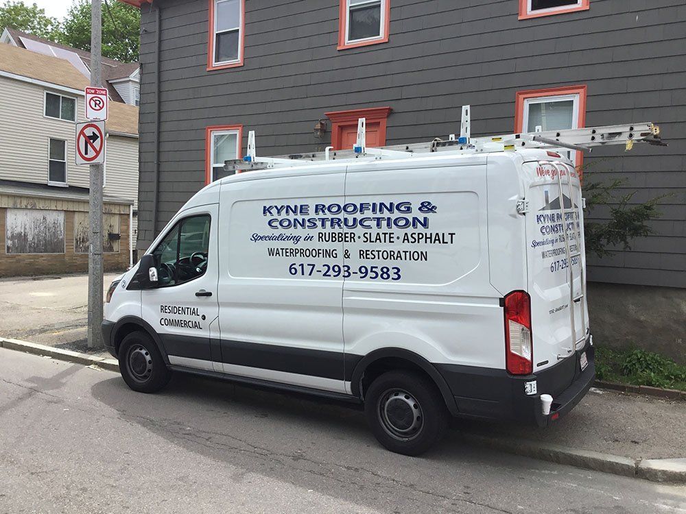 Kyne Roofing & Construction truck