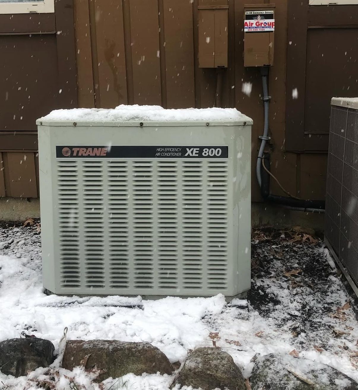 HVAC unit before replacement