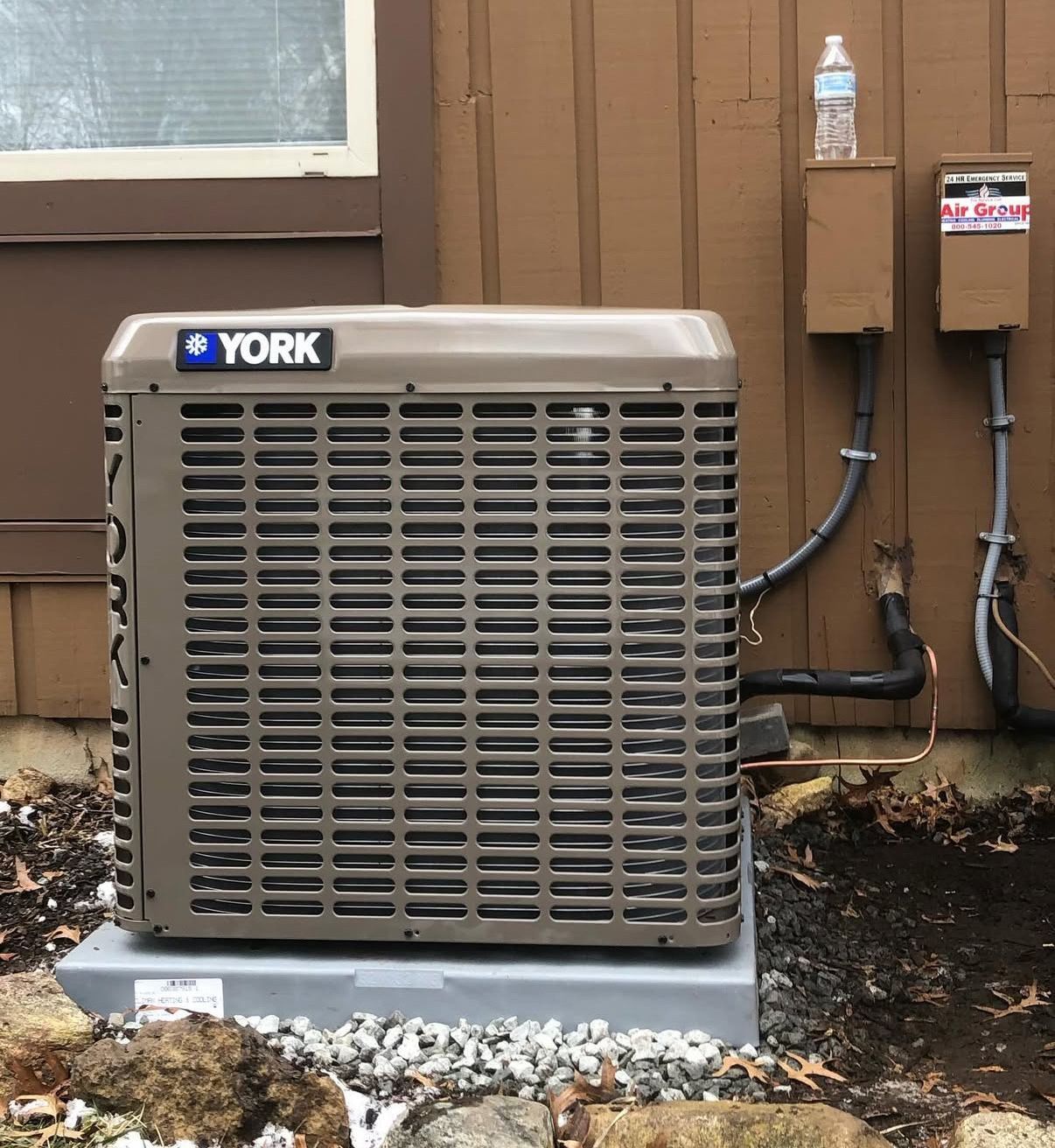 HVAC unit after replacement