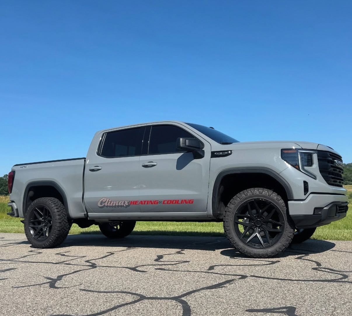 Climax Heating and Cooling's pickup truck