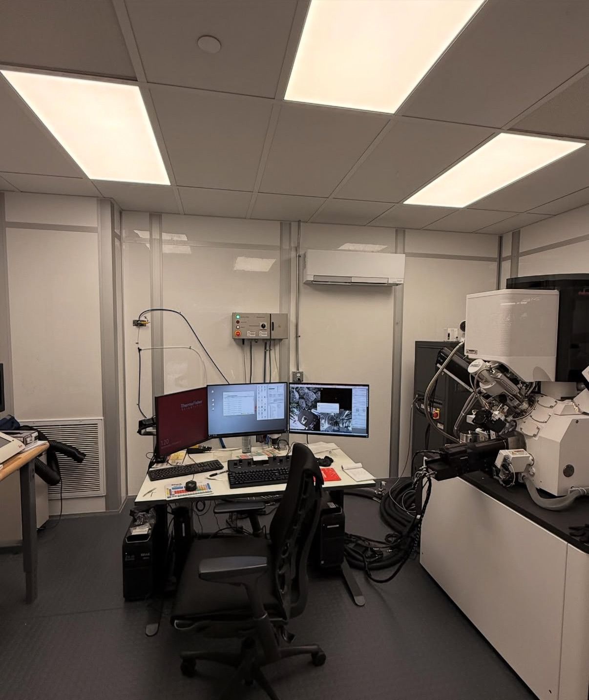 Split-type AC inside an office