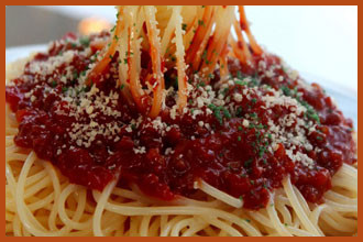 Spaghetti | Italian Pasta | Moscato's Pizza & Italian Bakery | Belvidere, IL | 815-547-9100