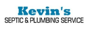 Logo for Kevin's Septic & Plumbing Service in blue and black text.
