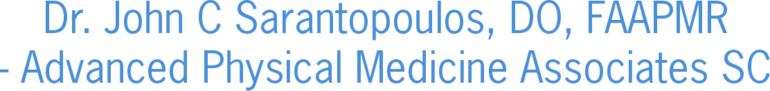 Dr. John C Sarantopoulos, DO, FAAPMR - Advanced Physical Medicine Associates SC - logo
