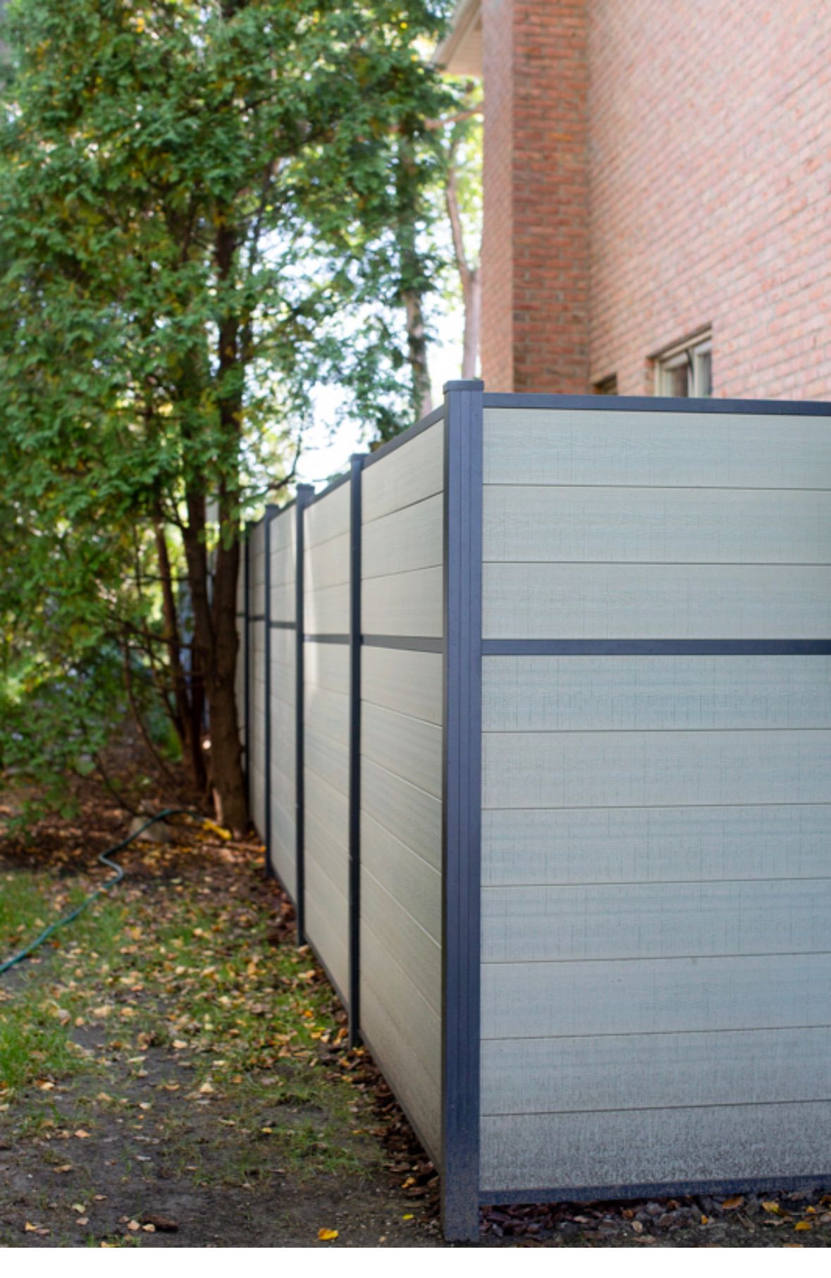 composite board fence, horizontal board fence
