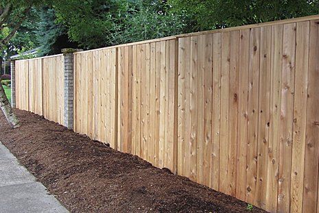 Wood fence