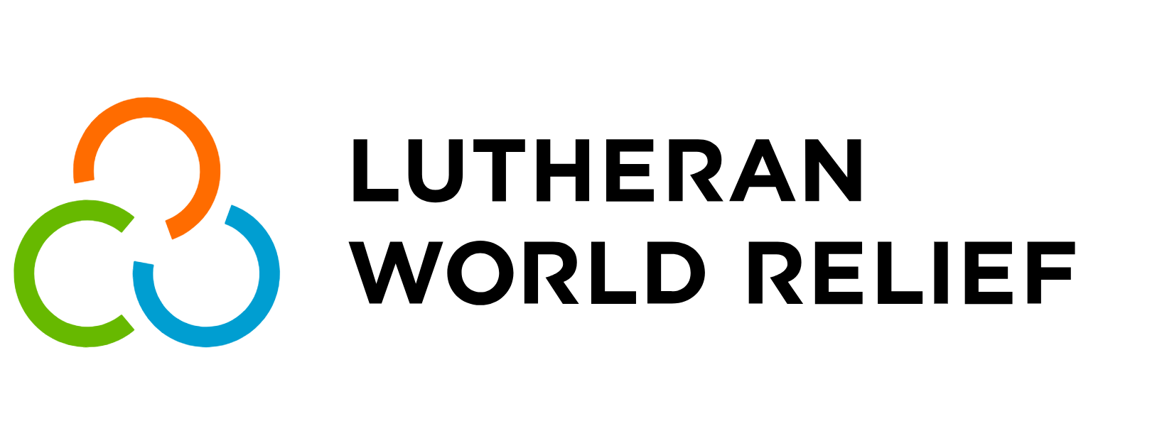 The logo for lutheran world relief is a colorful logo on a white background.