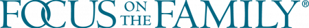 The word focus on the family is written in blue letters on a white background.
