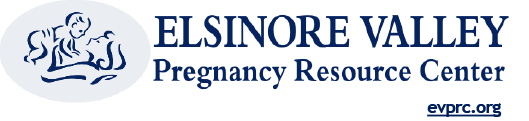 A logo for elsinore valley pregnancy resource center