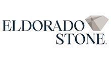 A logo for eldorado stone with a diamond in the middle.