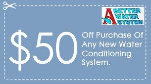 $50 off purchase of any new water conditioning system