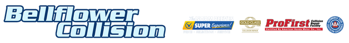 A bellflower collision logo is displayed on a white background
