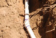 Sewer lines installation
