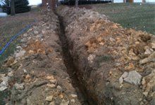 Pipe line trench