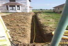 Gas line installation